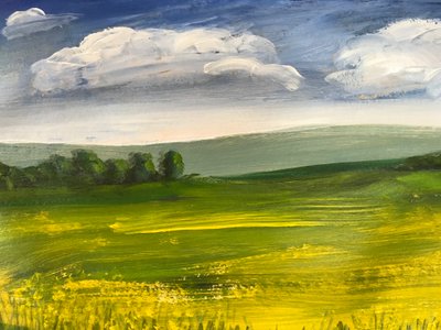 Summer landscape by Sarah Thompson Engels